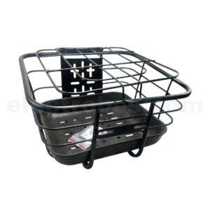 Buy Electric Bike Metallic Front Basket – Black online at best price and delivery in islamabad rawalpindi lahore peshawar faisalabad karachi hyderabad quetta wah taxila multan sialkot mardan Pakistan 