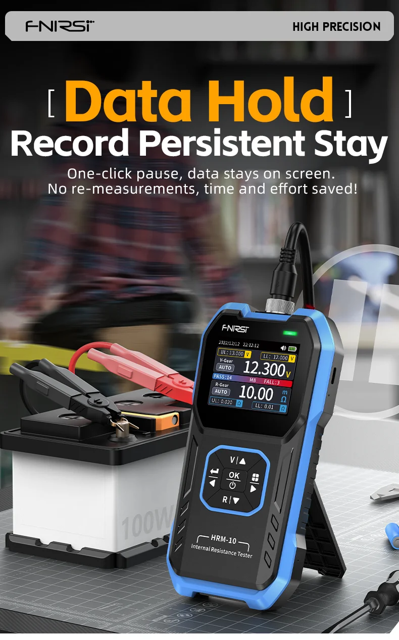 Buy TOOLTOP Battery Internal Resistance Tester, 4 Wire Kelvin Test, Lead Acid Lithium Nickel Cadmium Battery Tool, IR502 ±120V 500Ω online at best price and delivery in islamabad rawalpindi lahore peshawar faisalabad karachi hyderabad quetta wah taxila multan sialkot mardan Pakistan 