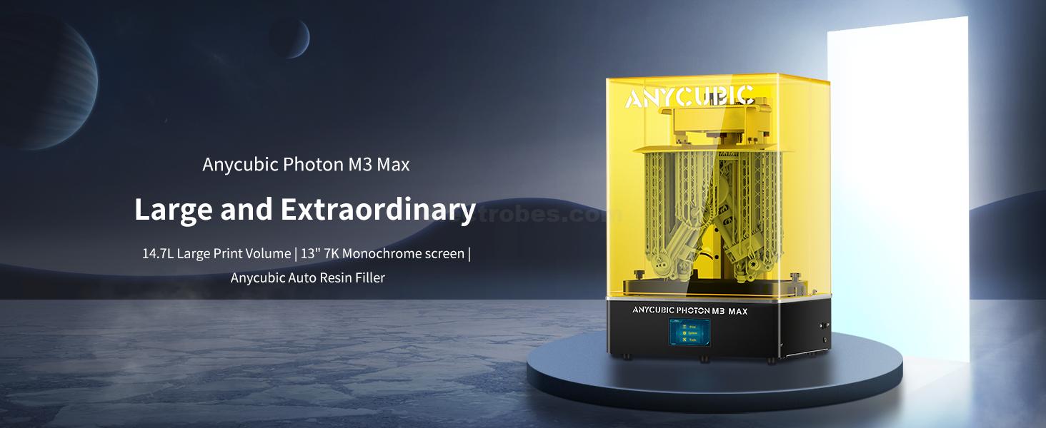 ANYCUBIC Photon M3 Max Resin 3D Printer, 13.6'' 7K UV LCD 3D Printer, Automatic Feeding Resin, Fast Printing, High Precision, large Printing Size resin 3d printing at best price online in islamabad rawalpindi lahore peshawar faisalabad karachi hyderabad quetta wah taxila Pakistan