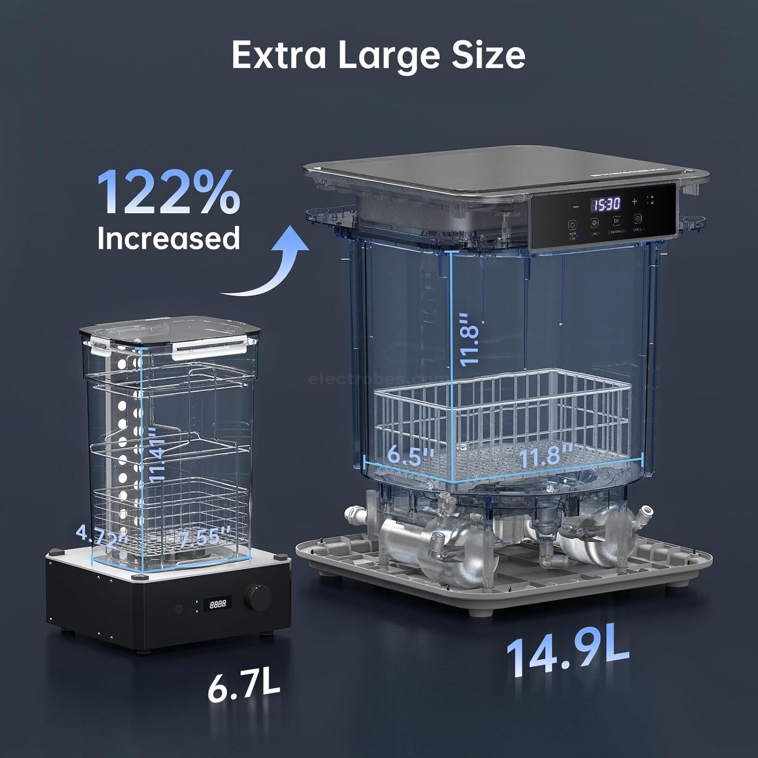 ANYCUBIC Wash and Cure Max Supersize 2 in 1 Wash and Cure Machine for Photon Mono Saturn LCD SLA DLP Resin Printer with Dual Cleaning Mode & Detergent Saving 50%, Larger Washing Size at best price online in islamabad rawalpindi lahore peshawar faisalabad karachi hyderabad quetta wah taxila Pakistan