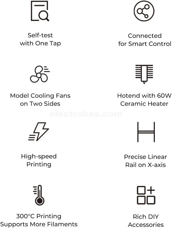 Creality Ender 3 V3 KE 3D Printer, 500mm/s Printing Speed 3D Printers with CR Touch Auto Leveling Sprite Direct Extruder Supports 300℃, Dual Fans and X-axis Linear Rail Print Size 220x220x250mm at best price online in islamabad rawalpindi lahore peshawar faisalabad karachi hyderabad quetta wah taxila Pakistan