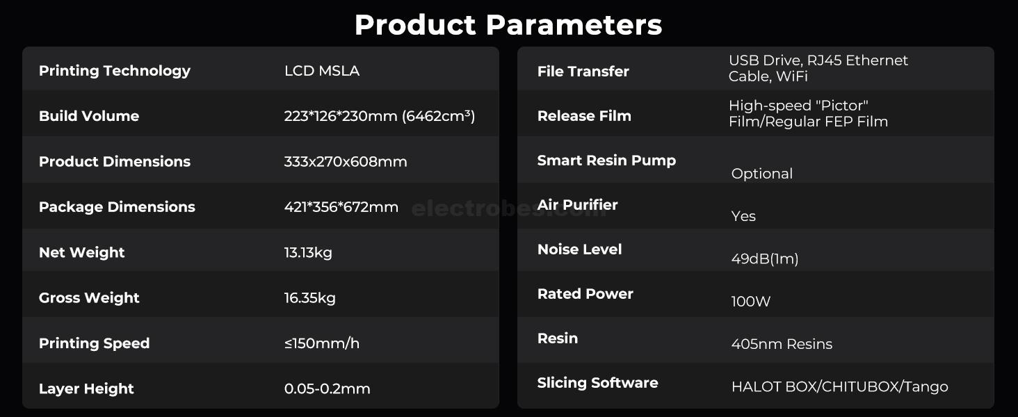 Creality Resin 3D Printer Halot Mage S 14K, with 10.1 in LCD MSLA Monochrome, 4X High Speed Printing for 150mm Speed, UV Resin Photocuring Printer at best price online in islamabad rawalpindi lahore peshawar faisalabad karachi hyderabad quetta wah taxila Pakistan