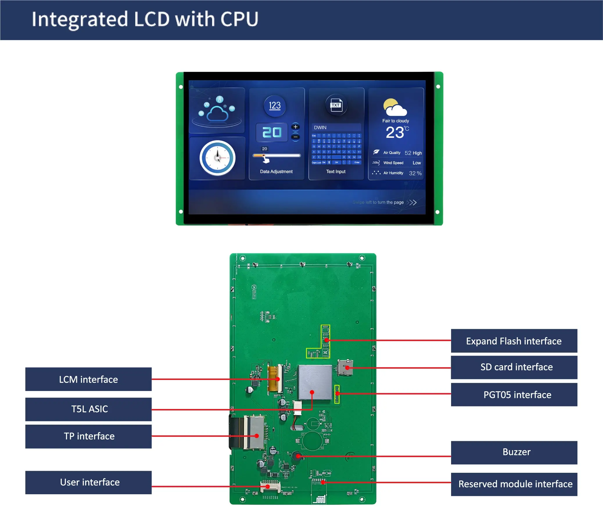 10.1 Inch HMI LCD Display Module DMG10600C101_04W (Commercial Grade) UART Serial interface touch screen display for arduino raspberry pi stm32 boards at best price online in islamabad rawalpindi lahore peshawar faisalabad karachi hyderabad quetta wah taxila Pakistan