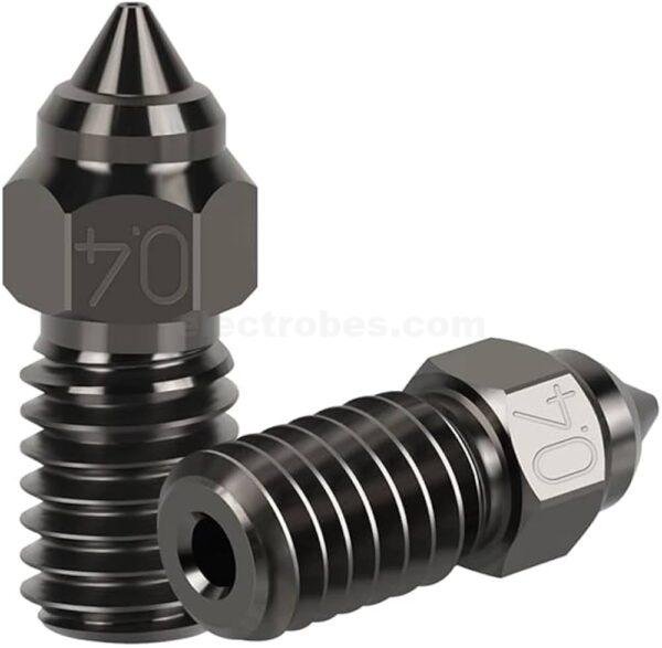 High speed Hardened Steel 0.4mm Nozzle 1.75mm Filament with fast heating high speed printing nozzle for Elegoo, Anycubic, Artillery 3D Printers at best price online in islamabad rawalpindi lahore peshawar faisalabad karachi hyderabad quetta wah taxila Pakistan