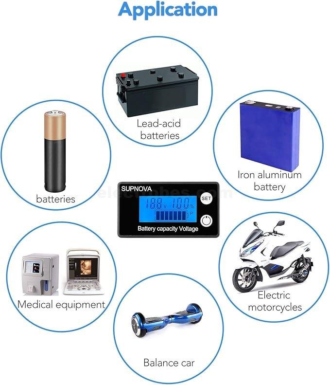 Supnova Battery Capacity Voltage Indicator Monitor at best price online in islamabad rawalpindi lahore peshawar faisalabad karachi hyderabad quetta wah taxila Pakistan