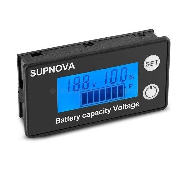 Supnova Battery Capacity Voltage Indicator Monitor battery level indicator for E-bike, UPS li-ion, lifepo4, lead acid battery at best price online in islamabad rawalpindi lahore peshawar faisalabad karachi hyderabad quetta wah taxila Pakistan