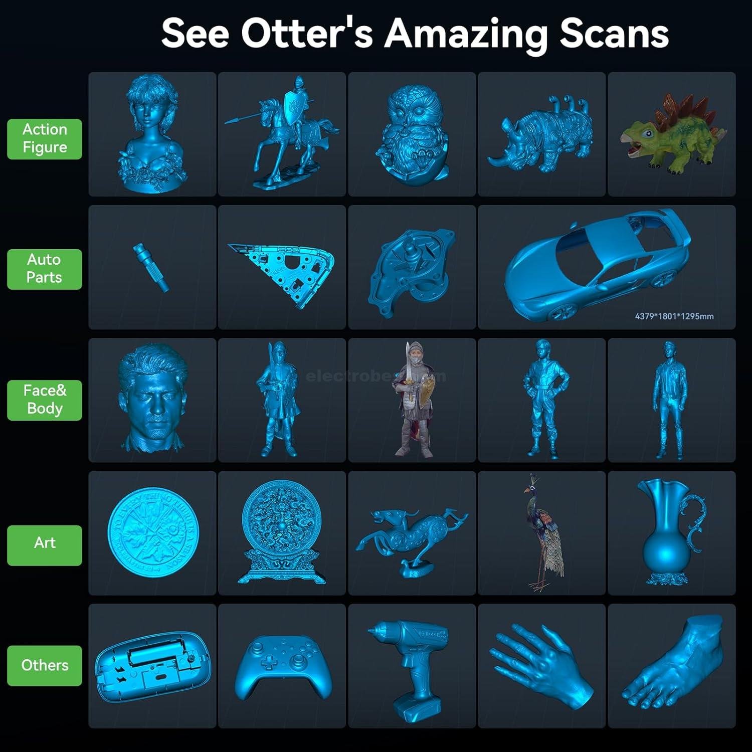 Creality CR-Scan Otter 3D Scanner for 3D Printing, Handheld 3D Printer Scanner with 20FPS, 0.02mm Accuracy, 4-lens Stereo Vision, 10-2000mm Range, Anti-shaking, Full-Color Scanning, Scan Black/Metal Objects at best price online in islamabad rawalpindi lahore peshawar faisalabad karachi hyderabad quetta wah taxila Pakistan