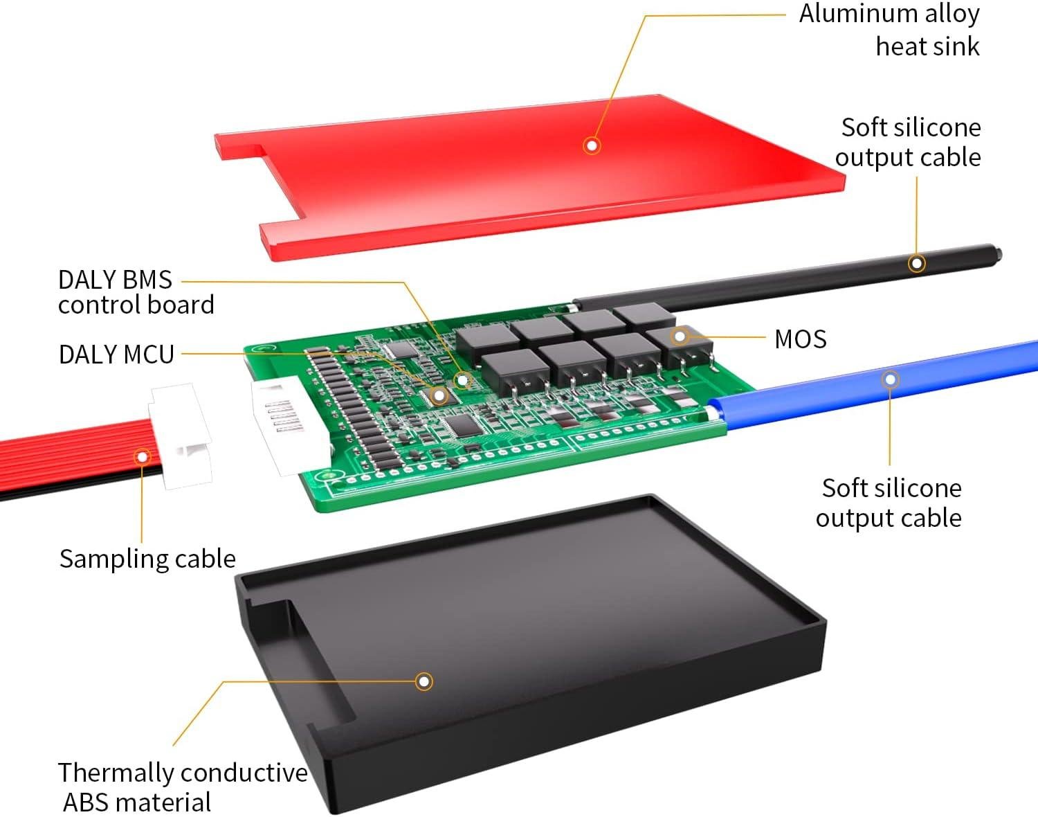 DALY 24V BMS li-ion 7S 20A with Balance Wire and Temperature Sensor for Rated 3.7V Lithium Battery Power Bank Short Circuit Protection at best price online in islamabad rawalpindi lahore peshawar faisalabad karachi hyderabad quetta wah taxila Pakistan