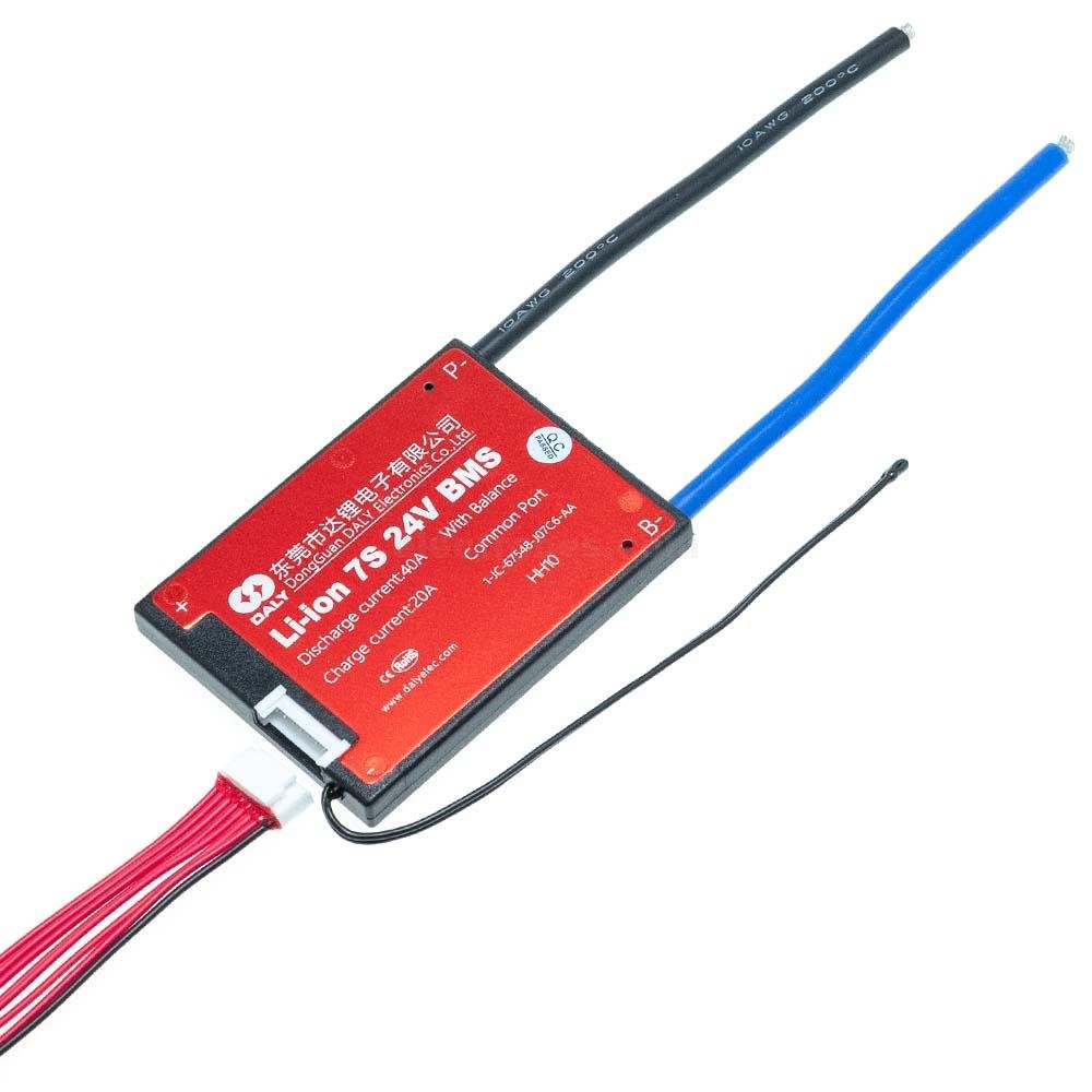 DALY 24V BMS li-ion 7S 40A with Balance Wire and Temperature Sensor for Rated 3.7V Lithium Battery Power Bank Short Circuit Protection at best price online in islamabad rawalpindi lahore peshawar faisalabad karachi hyderabad quetta wah taxila Pakistan