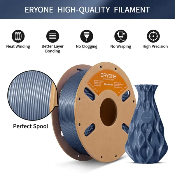 Eryone Standard PLA 1.75mm, 1kg 3d printer roll refill material for FDM 3d printer at best price online in islamabad rawalpindi lahore peshawar faisalabad karachi hyderabad quetta wah taxila Pakistan