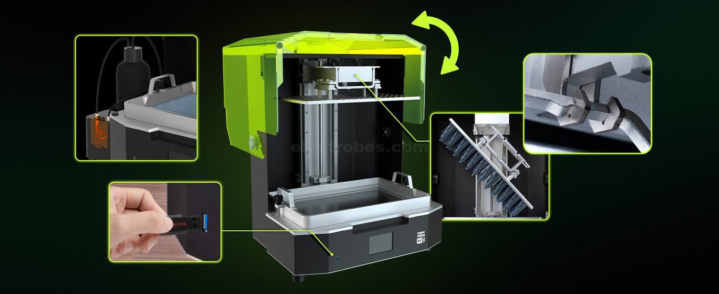 phrozen Sonic Mega 8K S LCD/MSLA Resin 3D Printer, 43 µm High Resolution, 15 inch Mono LCD Screen, Fast Production Accurate Details, Large Printing Size at best price online in islamabad rawalpindi lahore peshawar faisalabad karachi hyderabad quetta wah taxila Pakistan