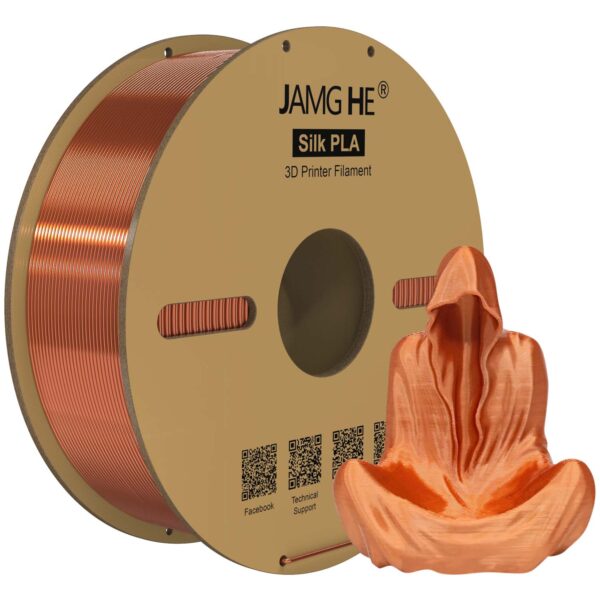 JAMG HE Silk PLA red bronze 3D Printer Filament 1.75mm 1kg Roll at best price online in islamabad rawalpindi lahore karachi multan sukkur skardu peshawar taxila wah gujranwala faisalabad hyderabad quetta pakistan