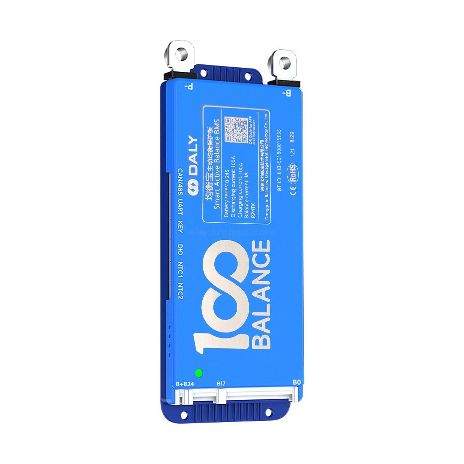 Battery Management System DALY, 100A 8-24S, 24-72V BMS with 1A Active Balancer and Built-in Bluetooth for Lithium/LFP/LTO Battery Pack at best price online in islamabad rawalpindi lahore peshawar faisalabad karachi hyderabad quetta wah taxila Pakistan