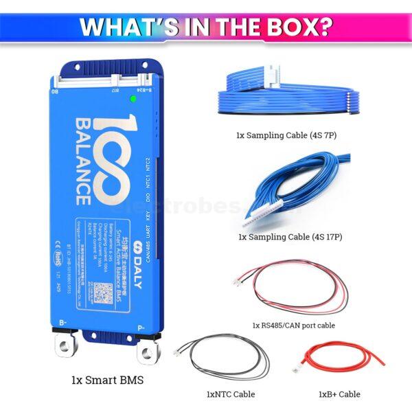 Battery Management System DALY, 100A 8-24S, 24-72V BMS with 1A Active Balancer and Built-in Bluetooth for Lithium/LFP/LTO Battery Pack at best price online in islamabad rawalpindi lahore peshawar faisalabad karachi hyderabad quetta wah taxila Pakistan