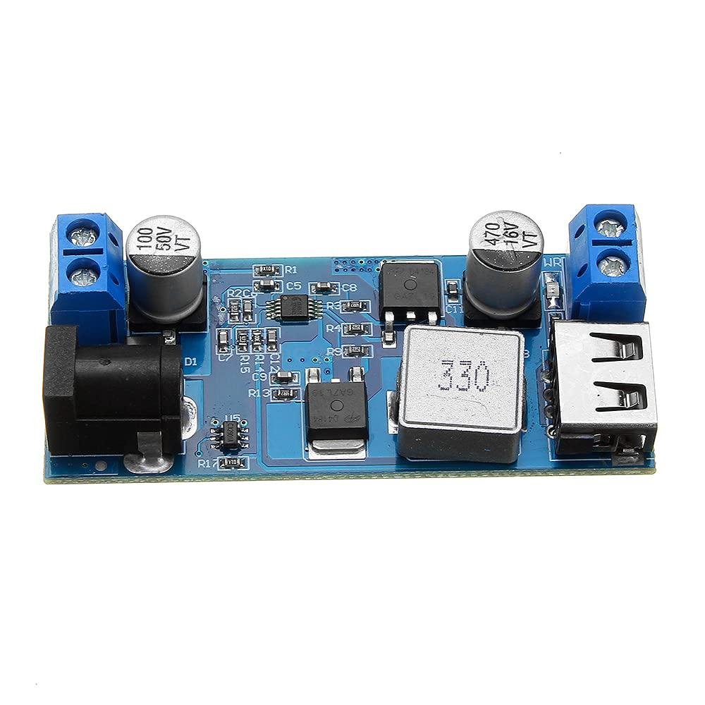 DC-DC 24V/12V To 5V 5A Step Down Power Supply Buck Converter Adjustable USB Step-down Charging Module For Arduino, ESP32, Raspberry pi at best price online in islamabad rawalpindi lahore peshawar faisalabad karachi hyderabad quetta wah taxila Pakistan