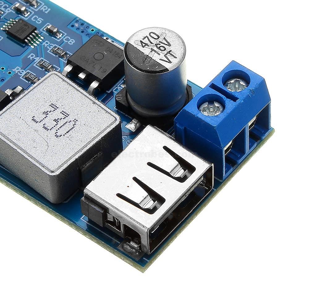 DC-DC 24V/12V To 5V 5A Step Down Power Supply Buck Converter Adjustable USB Step-down Charging Module For Arduino, ESP32, Raspberry pi at best price online in islamabad rawalpindi lahore peshawar faisalabad karachi hyderabad quetta wah taxila Pakistan