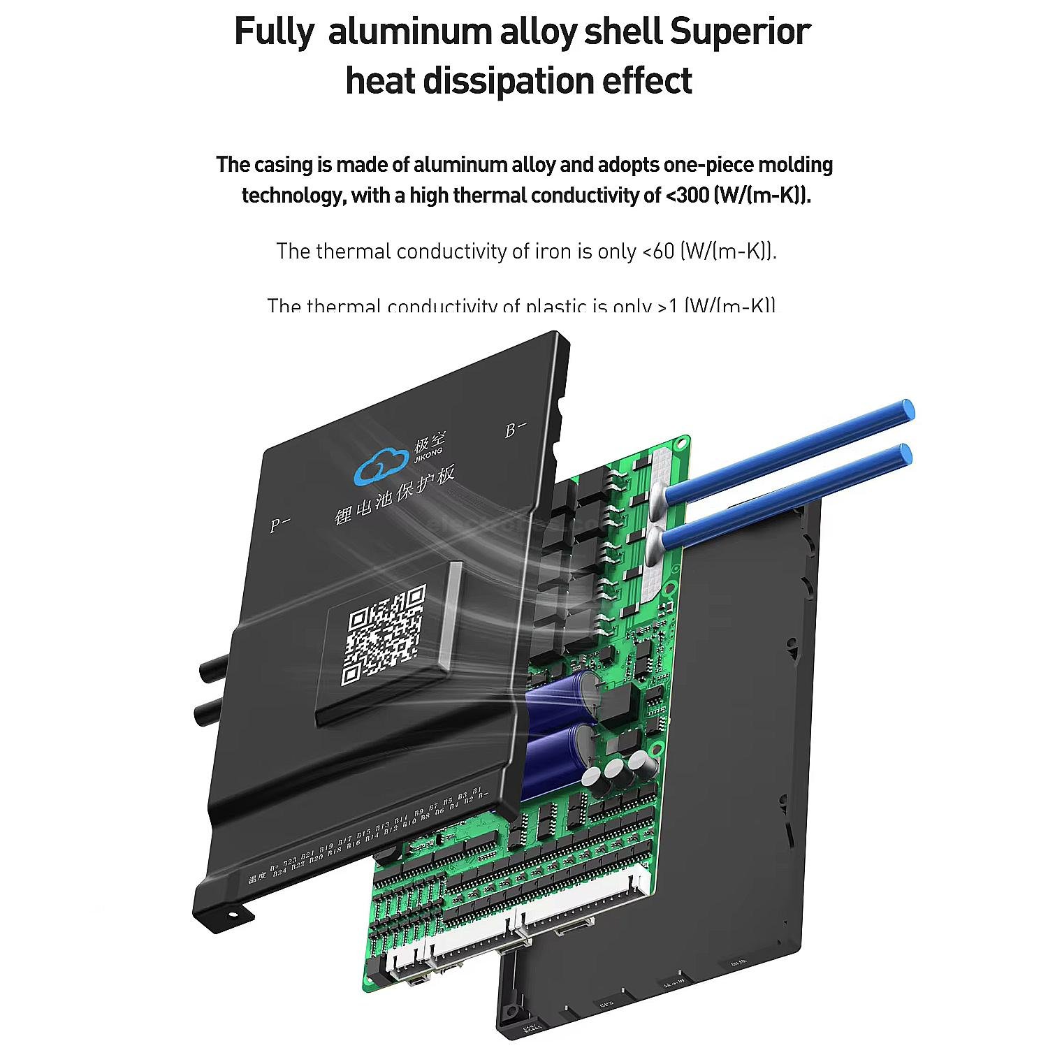 JKBMS Smart BMS 8S-24S 200A 0.6A Active Balance Build-in Bluetooth with RS485 PCB Battery Protection Board Li-ion LiFePO4 LTO Lithium Battery Pack (JK-BD6A24S20P) at best price online in islamabad rawalpindi lahore peshawar faisalabad karachi hyderabad quetta wah taxila Pakistan