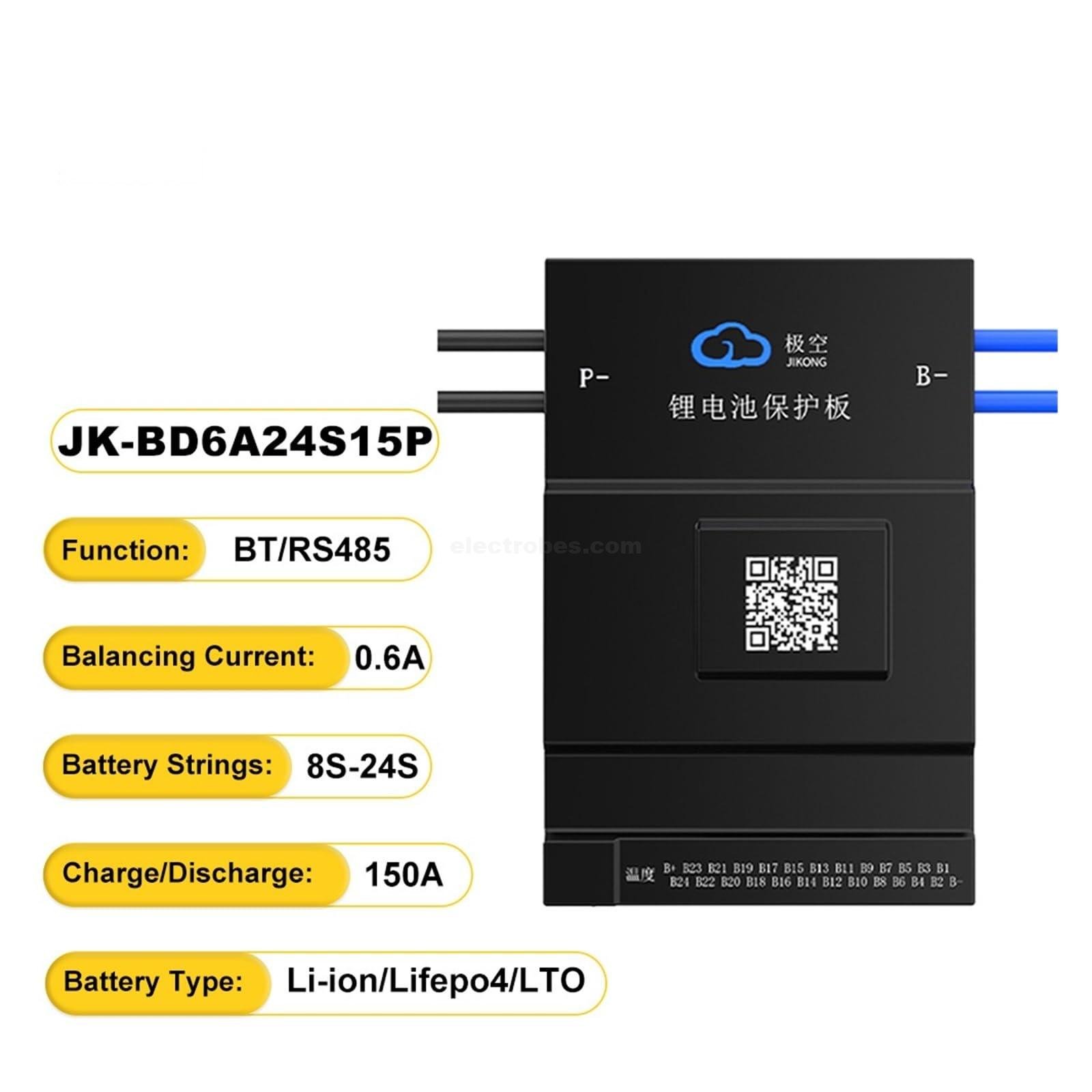 JKBMS Smart BMS 8S-24S 150A Battery Balanced BMS in Pakistan