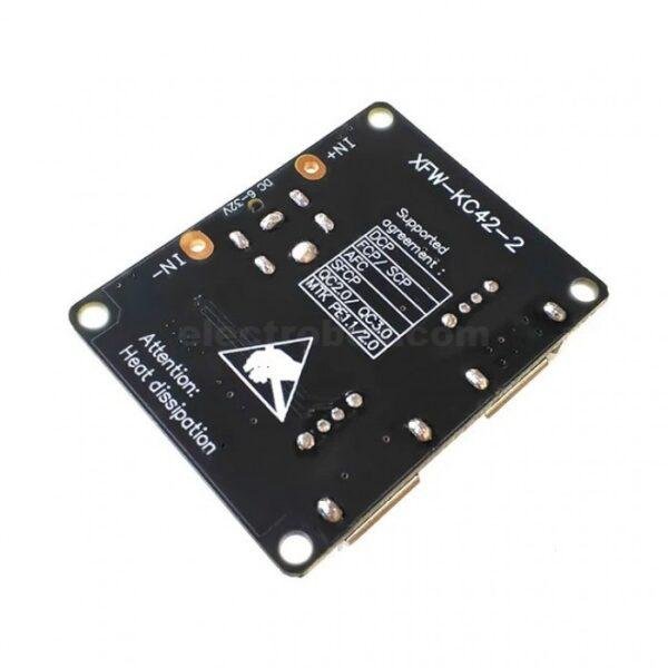 XFW-KC42-2 2-way USB DC-DC Step Down Fast Charging Module at best price online in islamabad rawalpindi lahore peshawar faisalabad karachi hyderabad quetta wah taxila Pakistan