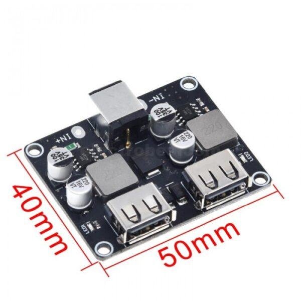 XFW-KC42-2 2-way USB DC-DC Step Down Fast Charging Module at best price online in islamabad rawalpindi lahore peshawar faisalabad karachi hyderabad quetta wah taxila Pakistan