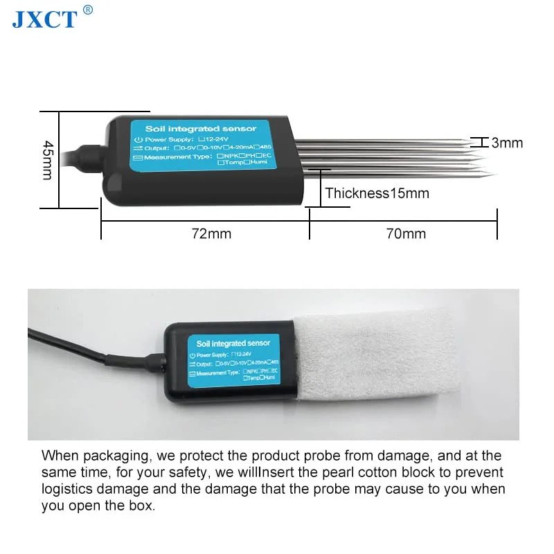 Buy 7 in 1 Soil Integrated Sensor EC PH NPK Moisture Temperature Meter online at best price and delivery in islamabad rawalpindi lahore peshawar faisalabad karachi hyderabad quetta wah taxila multan sialkot mardan Pakistan