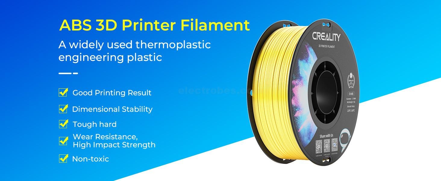 Creality CR ABS 1.75mm 3D Printer Filament at best price online in islamabad rawalpindi lahore peshawar faisalabad karachi hyderabad quetta wah taxila Pakistanat best price online in islamabad rawalpindi lahore peshawar faisalabad karachi hyderabad quetta wah taxila Pakistan