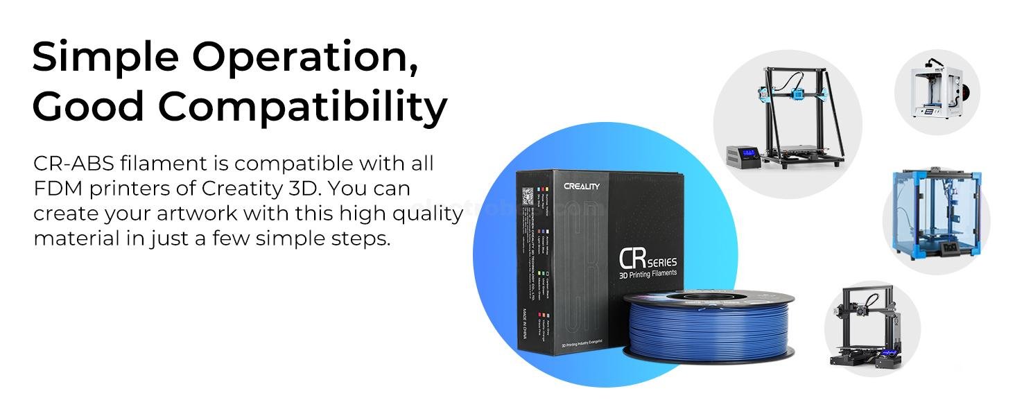 Creality CR ABS 1.75mm 3D Printer Filament at best price online in islamabad rawalpindi lahore peshawar faisalabad karachi hyderabad quetta wah taxila Pakistanat best price online in islamabad rawalpindi lahore peshawar faisalabad karachi hyderabad quetta wah taxila Pakistan