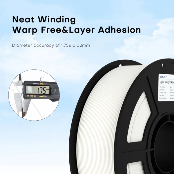 JAMG HE Light Weight LW-PLA black and white colour 1.75mm 3D Printer Filament at best price online in islamabad rawalpindi lahore peshawar faisalabad karachi hyderabad quetta wah taxila Pakistanat best price online in islamabad rawalpindi lahore peshawar faisalabad karachi hyderabad quetta wah taxila Pakistan