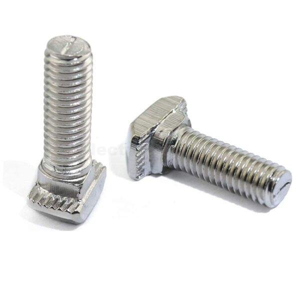 M5x12, 16, 20, 25mm T Slot Drop-in Bolt, 20pcs Hammer Head T-Bolt T Shape Stud Sliding Screw for European Standard 40 Series Aluminum Profile at best price online in islamabad rawalpindi lahore peshawar faisalabad karachi hyderabad quetta wah taxila Pakistan