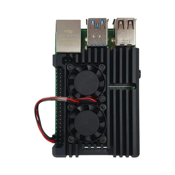 Buy Aluminum Alloy Armor Case for Raspberry Pi 4B Heatsink Cooler Case with Dual PWM Cooling Fan for Raspberry Pi 4 8GB/4GB/2GB online at best price and delivery in islamabad rawalpindi lahore peshawar faisalabad karachi hyderabad quetta wah taxila multan sialkot mardan Pakistan