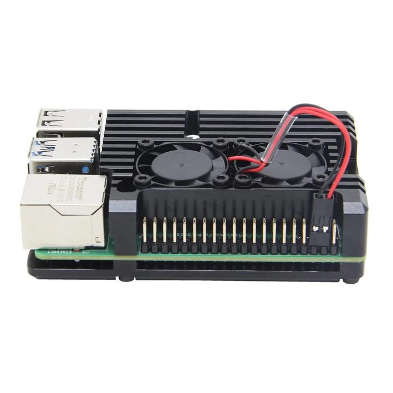 Buy Aluminum Alloy Armor Case for Raspberry Pi 4B Heatsink Cooler Case with Dual PWM Cooling Fan for Raspberry Pi 4 8GB/4GB/2GB online at best price and delivery in islamabad rawalpindi lahore peshawar faisalabad karachi hyderabad quetta wah taxila multan sialkot mardan Pakistan