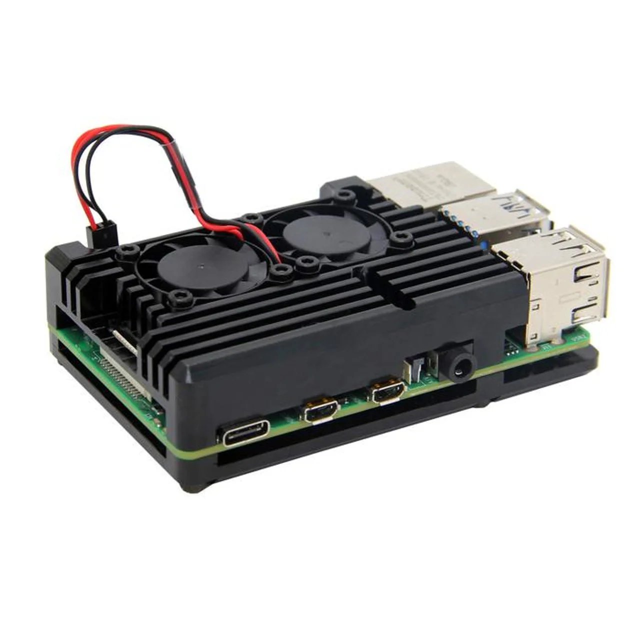 Buy Aluminum Alloy Armor Case for Raspberry Pi 4B Heatsink Cooler Case with Dual PWM Cooling Fan for Raspberry Pi 4 8GB/4GB/2GB online at best price and delivery in islamabad rawalpindi lahore peshawar faisalabad karachi hyderabad quetta wah taxila multan sialkot mardan Pakistan