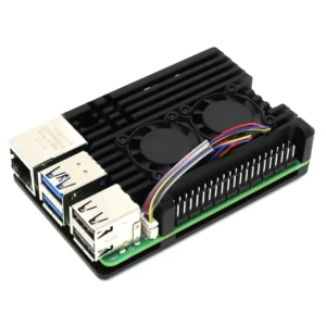 Buy Aluminum Alloy Armor Case for Raspberry Pi 5 Heatsink Cooler Case with Dual PWM Cooling Fan for Raspberry Pi 5 8GB/4GB online at best price and delivery in islamabad rawalpindi lahore peshawar faisalabad karachi hyderabad quetta wah taxila multan sialkot mardan Pakistan