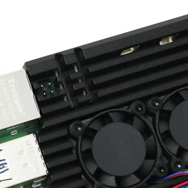 Buy Aluminum Alloy Armor Case for Raspberry Pi 5 Heatsink Cooler Case with Dual PWM Cooling Fan for Raspberry Pi 5 8GB/4GB online at best price and delivery in islamabad rawalpindi lahore peshawar faisalabad karachi hyderabad quetta wah taxila multan sialkot mardan Pakistan