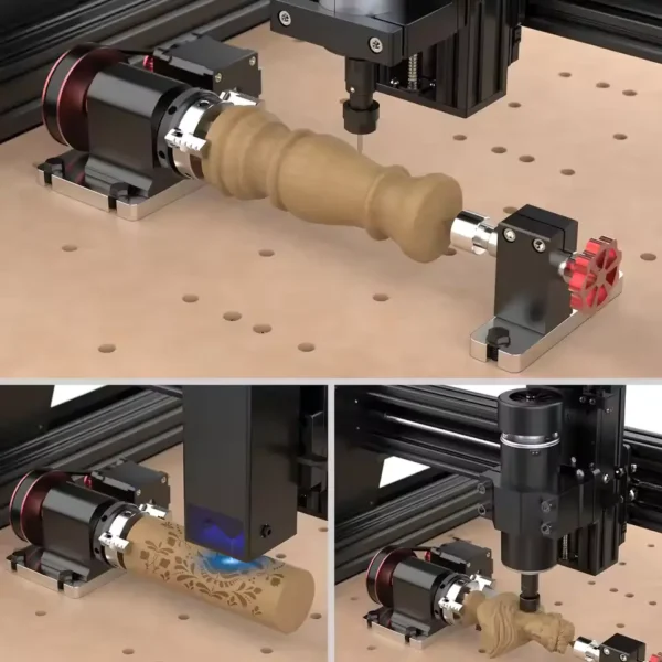 Buy Twotrees 4th Axis Rotary Module Kit for TTC450/ TTC 450 PRO CNC and Laser Engraving Machine Rotary Roller online at best price and delivery in islamabad rawalpindi lahore peshawar faisalabad karachi hyderabad quetta wah taxila multan sialkot mardan Pakistan