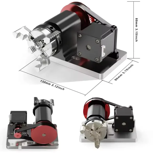 Buy Twotrees 4th Axis Rotary Module Kit for TTC450/ TTC 450 PRO CNC and Laser Engraving Machine Rotary Roller online at best price and delivery in islamabad rawalpindi lahore peshawar faisalabad karachi hyderabad quetta wah taxila multan sialkot mardan Pakistan