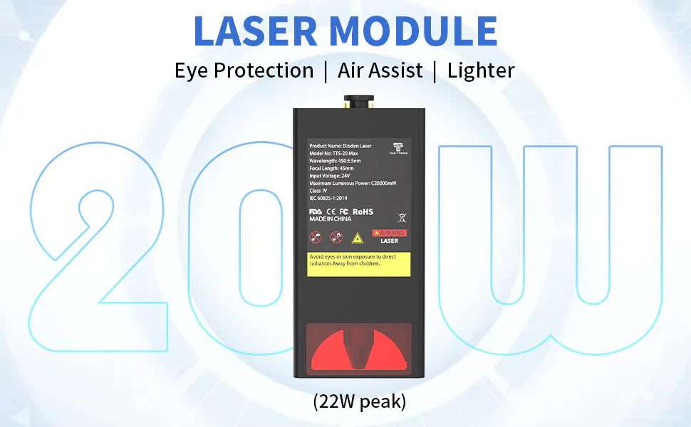 Buy Twotrees TTS-20 Max 20W Diode LASER Engraving Laser Marking Machine online at best price and delivery in islamabad rawalpindi lahore peshawar faisalabad karachi hyderabad quetta wah taxila multan sialkot mardan Pakistan 