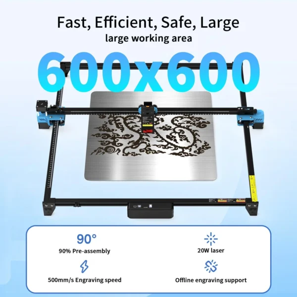 Buy Twotrees TTS-20 Max 20W Diode LASER Engraving Laser Marking Machine online at best price and delivery in islamabad rawalpindi lahore peshawar faisalabad karachi hyderabad quetta wah taxila multan sialkot mardan Pakistan
