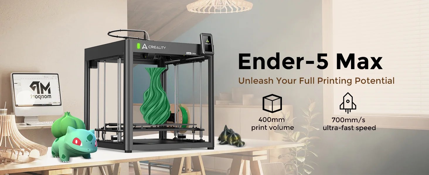 Buy Creality Ender-5 Max FDM 3D Printer, 400x400x400mm Large Build Volume online at best price and delivery in islamabad rawalpindi lahore peshawar faisalabad karachi hyderabad quetta wah taxila multan sialkot mardan Pakistan 