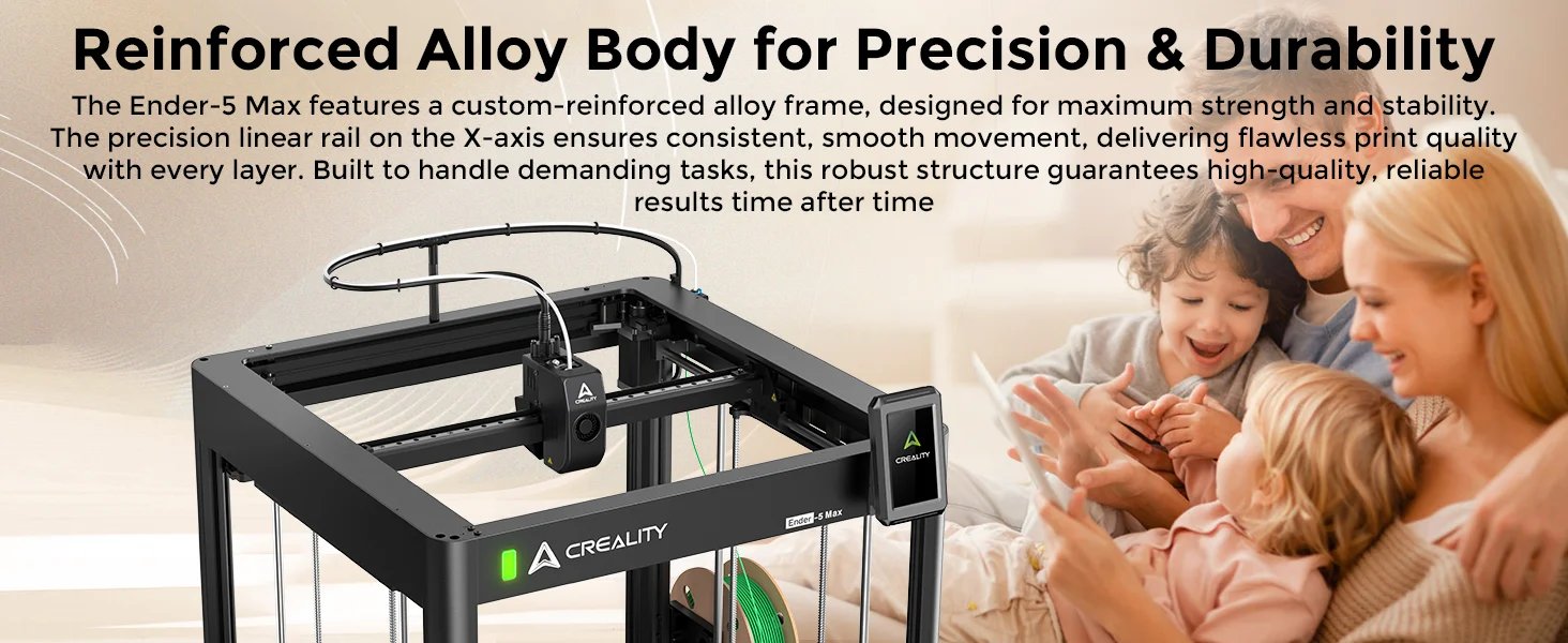 Buy Creality Ender-5 Max FDM 3D Printer, 400x400x400mm Large Build Volume online at best price and delivery in islamabad rawalpindi lahore peshawar faisalabad karachi hyderabad quetta wah taxila multan sialkot mardan Pakistan 