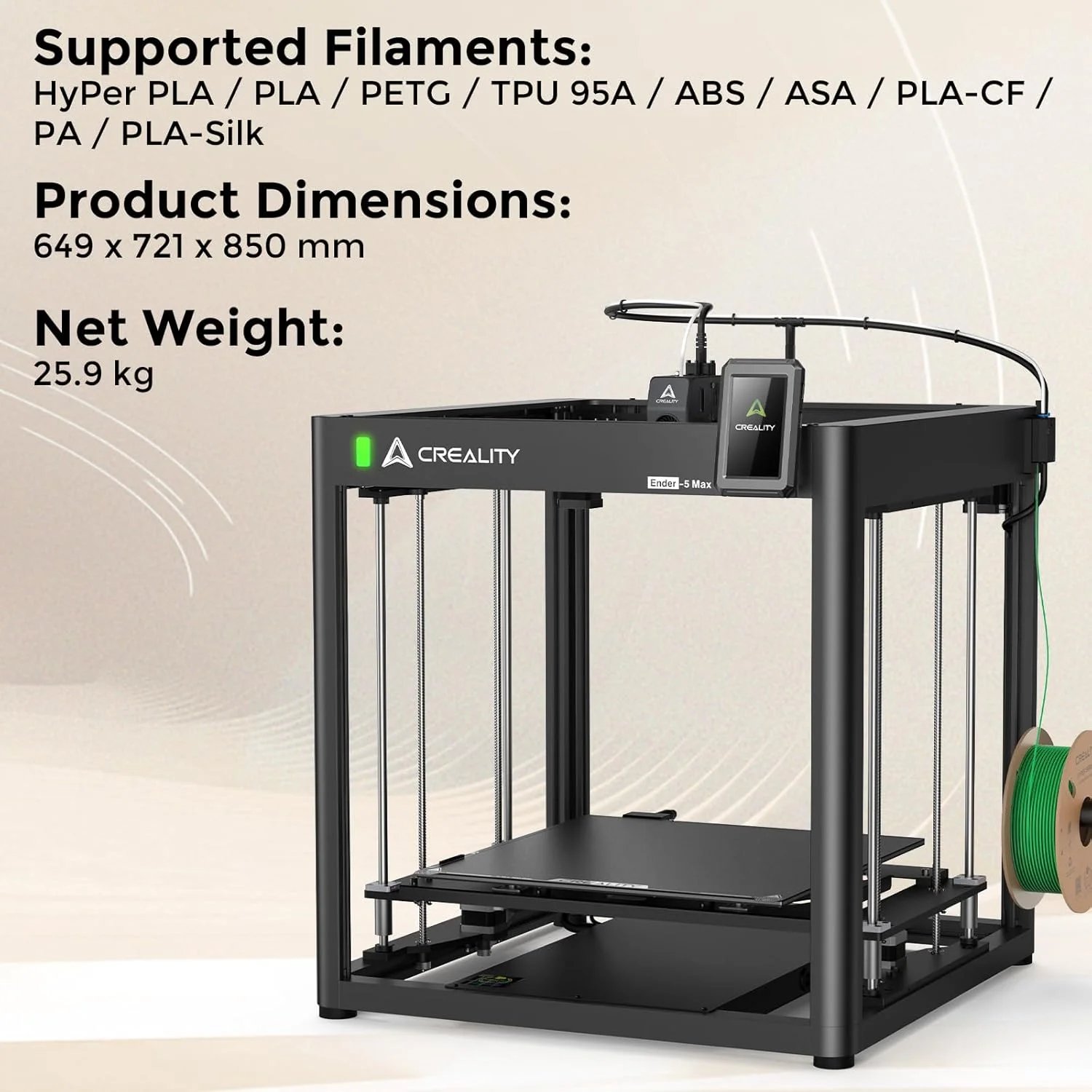 Buy Creality Ender-5 Max FDM 3D Printer, 400x400x400mm Large Build Volume online at best price and delivery in islamabad rawalpindi lahore peshawar faisalabad karachi hyderabad quetta wah taxila multan sialkot mardan Pakistan