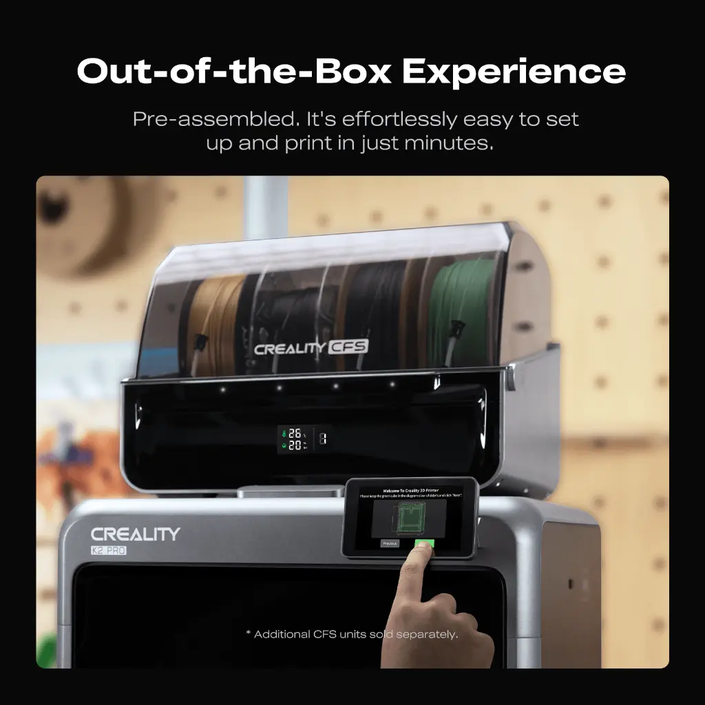 Buy Creality K2 Pro Combo 3D Printer online at best price and delivery in islamabad rawalpindi lahore peshawar faisalabad karachi hyderabad quetta wah taxila multan sialkot mardan Pakistan 