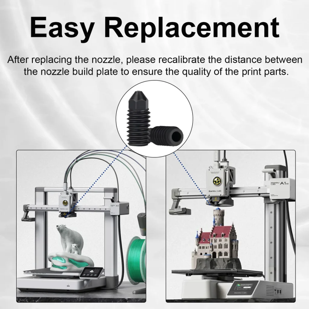 Buy 0.6mm Bambulab Hardened Steel Nozzle for X1C, P1S Filament for 3D Printer online at best price and delivery in islamabad rawalpindi lahore peshawar faisalabad karachi hyderabad quetta wah taxila multan sialkot mardan Pakistan 