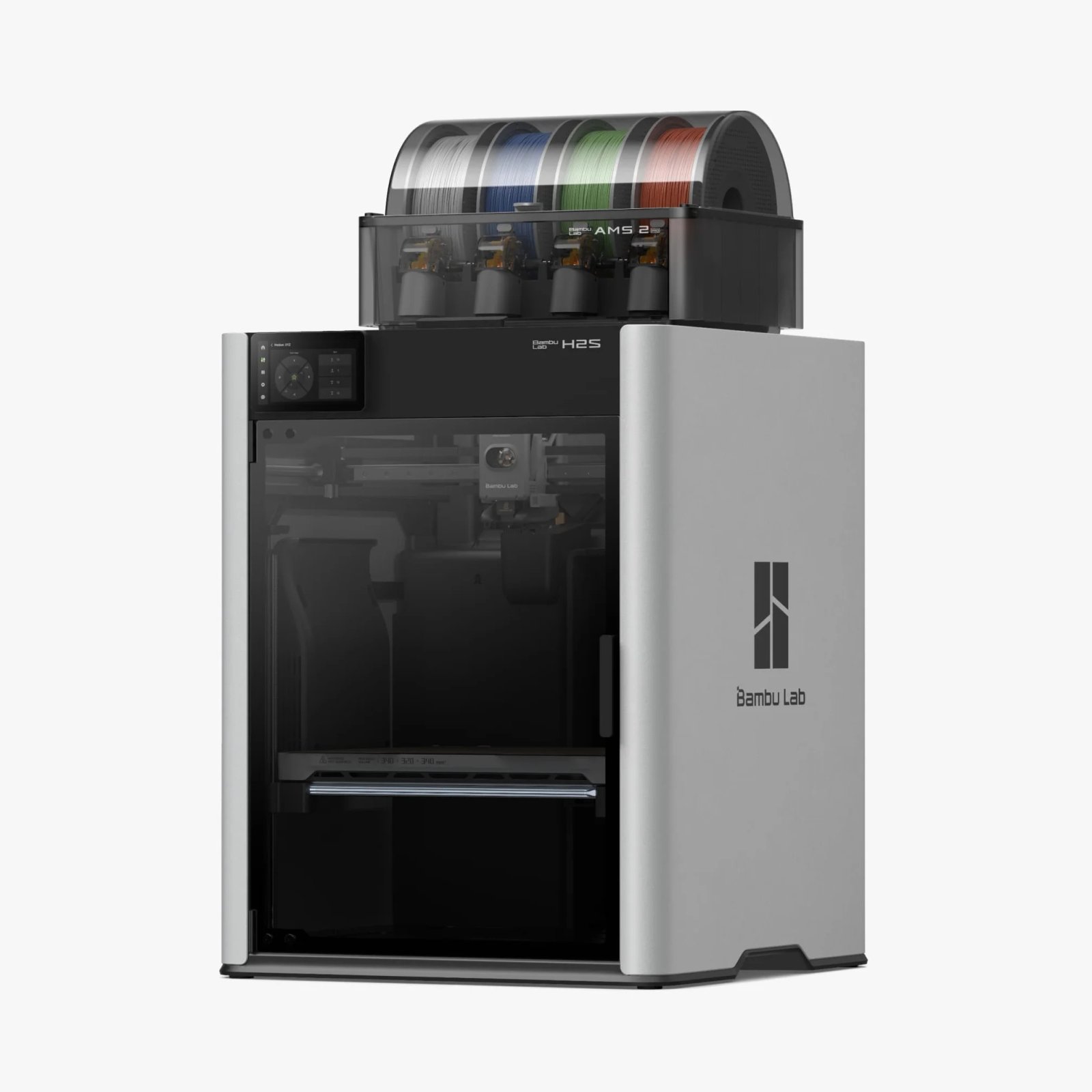 Buy Bambu Lab H2S Combo with AMS 2 FDM 3D Printer 16-color printing option, Built-in camera, Upto 20000 mm/s² Acceleration online at best price and delivery in islamabad rawalpindi lahore peshawar faisalabad karachi hyderabad quetta wah taxila multan sialkot mardan Pakistan