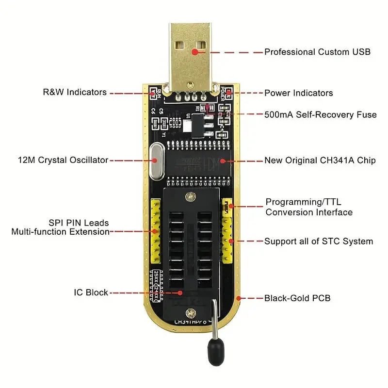 Buy EEPROM Programmer Software – CH341A USB Flash BIOS Tool online at best price and delivery in islamabad rawalpindi lahore peshawar faisalabad karachi hyderabad quetta wah taxila multan sialkot mardan Pakistan