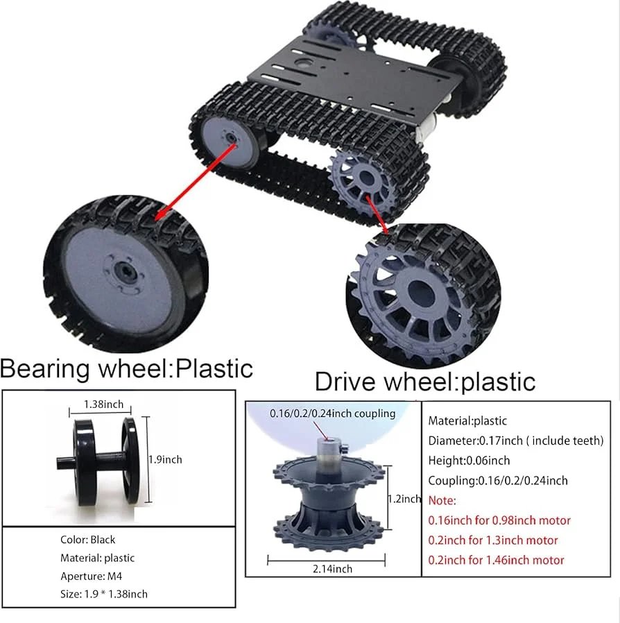 Buy Tracked Track Crawler Wheel for Robotic Tank Chassis Smart Robot Toy online at best price and delivery in islamabad rawalpindi lahore peshawar faisalabad karachi hyderabad quetta wah taxila multan sialkot mardan Pakistan