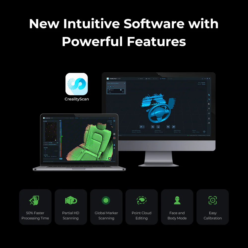 Buy Creality CR-Scan Raptor Pro 3D Scanner for 3D Printing online at best price and delivery in islamabad rawalpindi lahore peshawar faisalabad karachi hyderabad quetta wah taxila multan sialkot mardan Pakistan