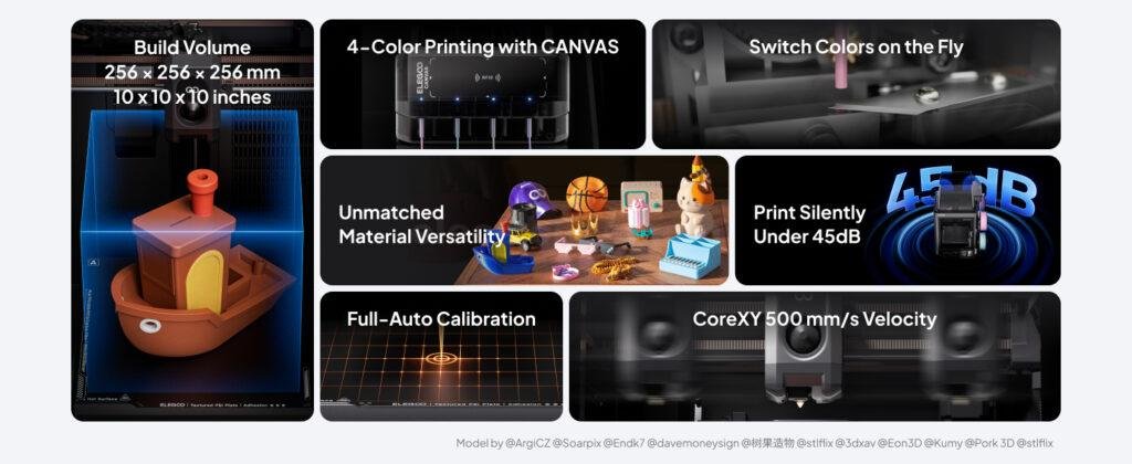 Buy Elegoo Centauri Carbon 2 Combo Multi Color 3D Printer online at best price and delivery in islamabad rawalpindi lahore peshawar faisalabad karachi hyderabad quetta wah taxila multan sialkot mardan Pakistan 