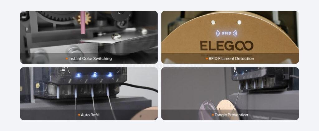 Buy Elegoo Centauri Carbon 2 Combo Multi Color 3D Printer online at best price and delivery in islamabad rawalpindi lahore peshawar faisalabad karachi hyderabad quetta wah taxila multan sialkot mardan Pakistan 