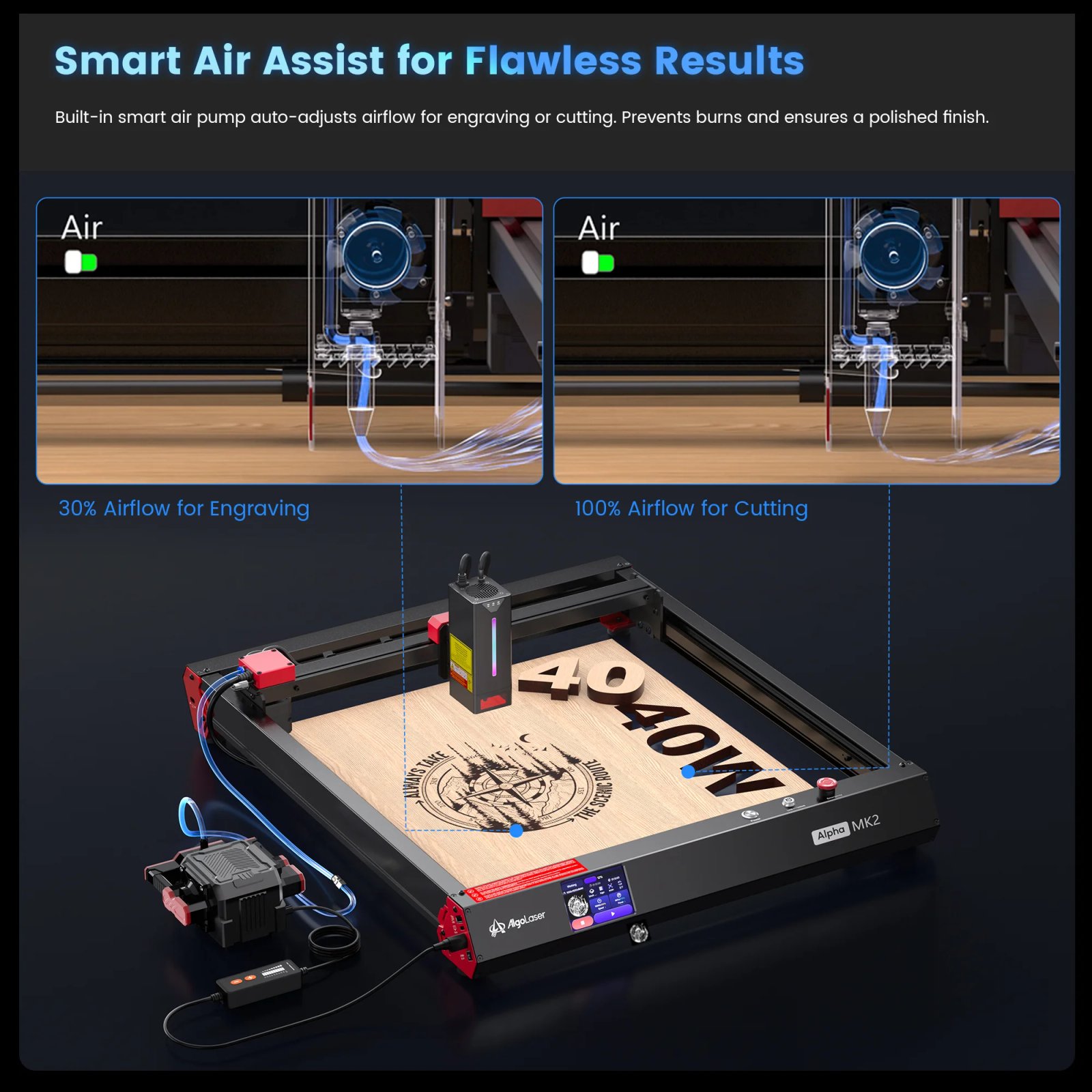 Buy AlgoLaser Delta 40W Diode Laser Engraver online at best price and delivery in islamabad rawalpindi lahore peshawar faisalabad karachi hyderabad quetta wah taxila multan sialkot mardan Pakistan 